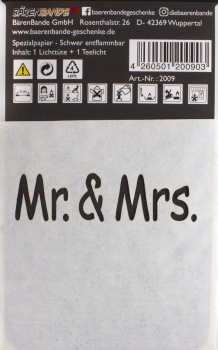 Lichttüte Mr. & Mrs. Rückseite