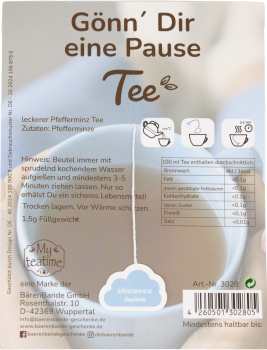 Gönn Dir eine Pause Tee Rückseite