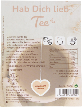 Hab Dich lieb Tee Rückseite