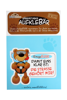 AufkleBÄR GasgeBÄR