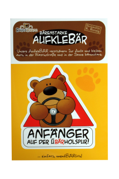 AufkleBÄR ÜBÄRholspur