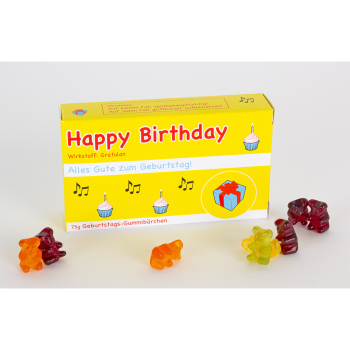 Happy Birthday-Gummibärchen