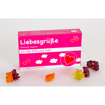 Liebesgrüße-Gummibärchen