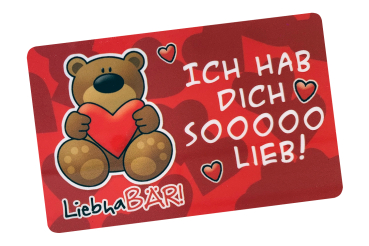 Kärtchen Hab Dich lieb