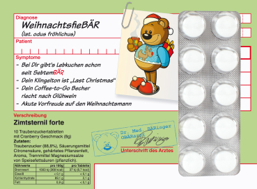 WeihnachtsfieBÄR (Traubenzucker)