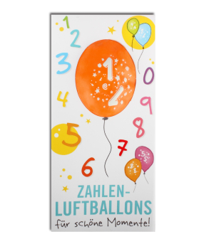 Zahlenballon Nr. 1