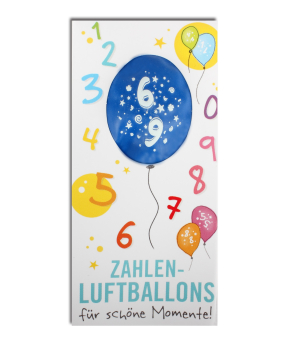 Zahlenluftballon Nr. 6