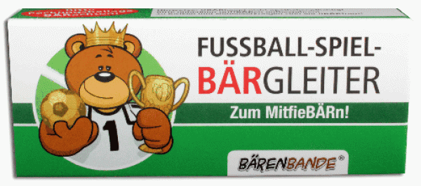 Fußballspiel-Bärgleiter Traubenzucker