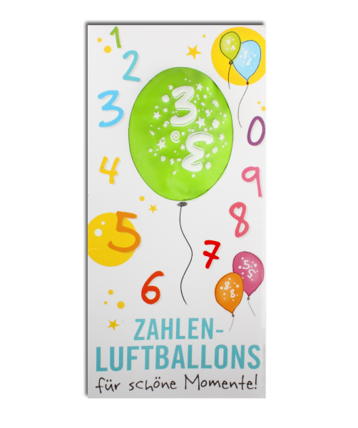 Zahlenballon Nr. 3