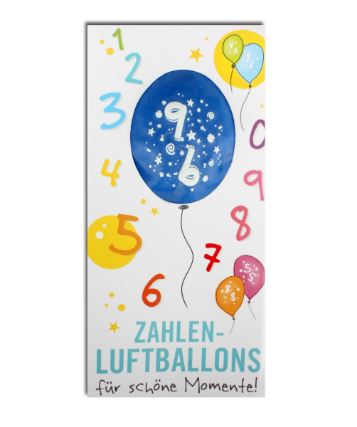 Zahlenluftballon Nr. 9
